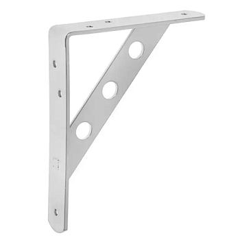 Кронштейн усиленный с полимерным покрытием 150х125 белый